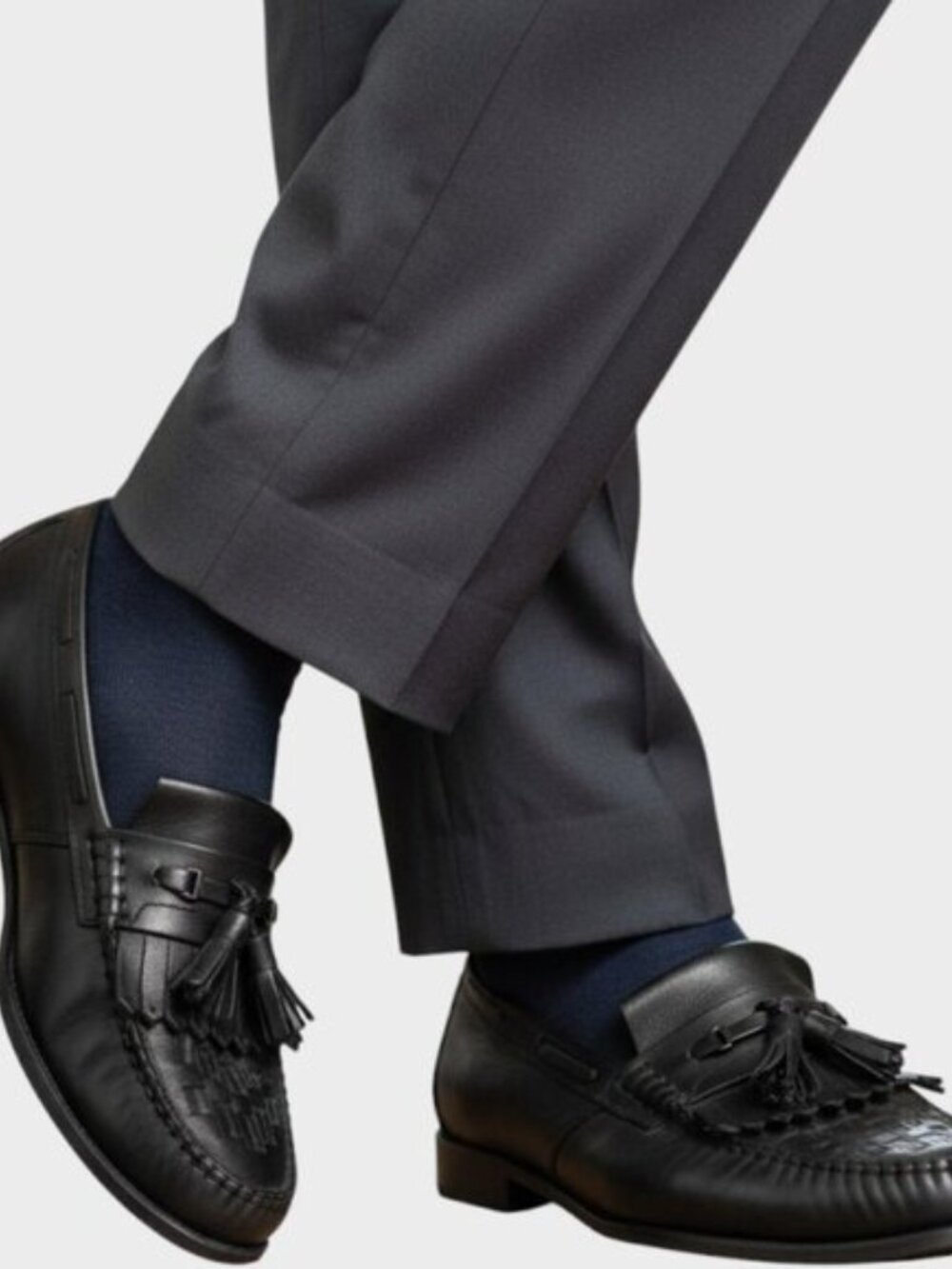 Nunn Bush Mens 9.5 Black Leather Moc Toe Oxford Dress Shoes Neo-Minimalist Luxe